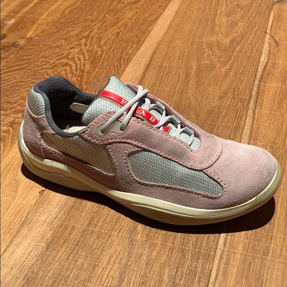 pink prada trainers